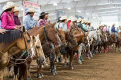 At the beginning of the roping, the ladies participating in the breakaway roping are placed in the Calcutta auction. 

