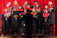 The Ignacio High School choir filled the auditorium with melodies of Starry Winter nights and traditional carols on Wednesday, Dec. 19 for the annual Holiday Celebration of live music. 