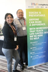 Boys & Girls Club Behavioral Coordinator, Journii Nez, and Chief Executive Officer, Bruce LeClaire participated in the Applied Suicide Intervention Skills Training for Trainers, Friday, March 1, in Denver. The training was paid for by an Albuquerque Area Indian Health Native Connections grant.