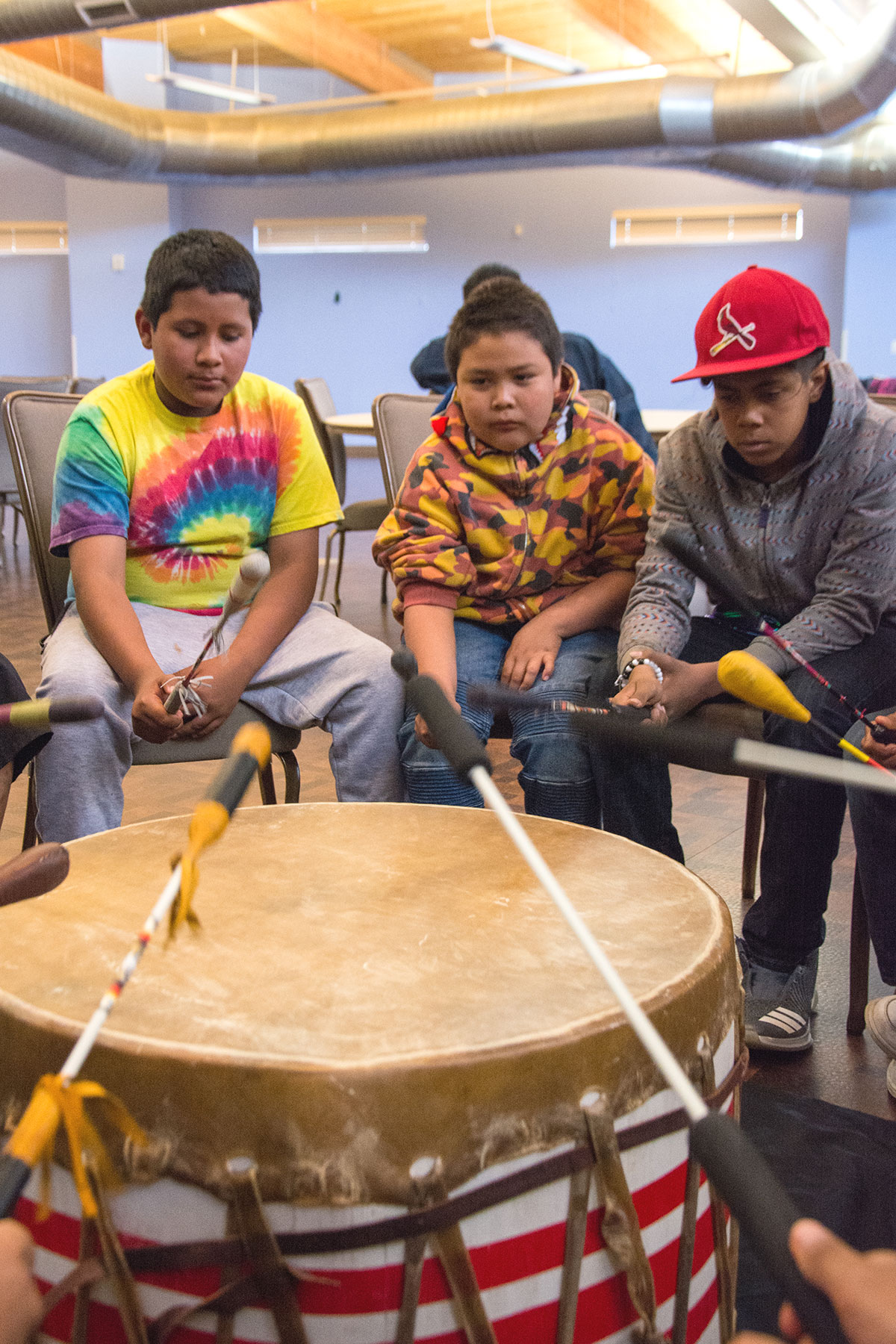 Drumming for the youth The Southern Ute Drum