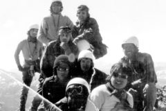 Members of an 1972-1973 outward bound program, stand together for a photograph in the Collegiate Peaks, west of Buena Vista, Colo. The 21 day long Outward Bound program was sponsored by Coors Brewing of Golden, Colo. and encouraged young participants to explore and experience wilderness first hand. Pictures here: Rodrick Grove, Eloy Bellino, Larry Valdez, Danny Pedilla, and Ronnie Frost (among others whose names are unknown).  