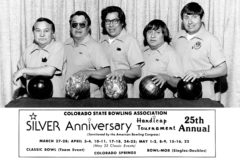 Pictured in the 25th year team is (L-R): Frank Pen, Bob Jefferson, Jay Herrera, Jeff Jefferson, and Unknown. 