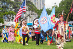 The 45th annual Honolulu Intertribal Powwow brought Native American groups from the mainland to Ala Moana Beach Park on Oct. 5-6 to dance and perform with fellow tribal members living in Hawaii. The Southern Ute Veterans Association Color Guard led the Grand Entry for this year’s intertribal event. 