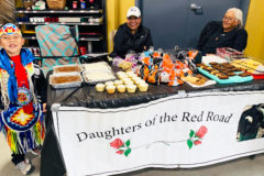 Daughters of the Red Road would like to thank Farmers Fresh for their continuous support in Fundraising, Sunday, Oct. 20.
Thank you to our Southern Ute Little Brave, Andre Bluestar-Baker for supporting this fundraiser with handshakes and greetings to our customers.