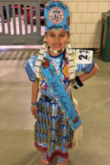 Little Miss Southern Ute, Shayne Morning Star White Thunder, attended the “He Sapa Wacipi,” Black Hills Powwow October 11-13, in Rapid City, S.D.; she represented the Southern Ute Indian Tribe at the powwow in her new role as Little Miss Southern Ute.