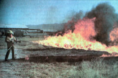 20 years ago: Tom Morgan, with the Southern Ute Conservation Division, tests a new “flame thrower-like” tool, which will be used for the ignition of controlled burns on tribal lands. 

This photo first appeared in the Oct. 22, 1999, edition of The Southern Ute Drum.
