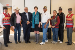Kevin Gover, Director, National Museum of the American Indian paid a visit to Ignacio, Thursday, Oct. 24. Gover set up meetings with the Southern Ute Veterans Association and Chairman Christine Sage to discuss the Smithsonian’s National Museum of the American Indian (NMAI) National Native American Veterans Memorial, and the museum’s fundraising efforts. 
