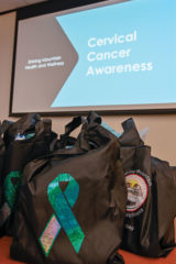 SMHW Program Manager, Morgann Box gave an informational presentation and goodie bags to those in attendance. 
