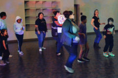 The dance floor was jumpin’, as dancers did the ‘Cupid Shuffle,’ following a dinner provided by REZ-Girls Catering.