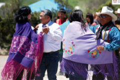 10 years ago: The Ute Mountain Ute Tribe hosted its annual Bear Dance in the hot sun in Towaoc June 4-7. The celebration invites participants to leave their worries behind and begin the year anew. Chairmen Ernest House Sr. of the Ute Mountain Ute Tribe and Curtis Cesspooch of the Northern Ute Tribe dance with partners after the line has broken into individuals.
This photo was published in the June 18, 2020, issue of The Southern Ute Drum