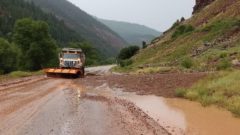 Last summer CDOT equipment operators responded to mudslides on several Colorado highways. CDOT encourages drivers to be prepared for situations which may cause delays or closures of roadways, particularly in mountainous regions.