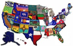 The project tagged #BeadYourState is an online challenge launched by Kooteen Creations. Once all selections are finalized, the individual pieces of beadwork will be merged together to create a colorful and unique beaded image of the United States and Canada. 