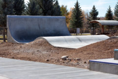 An eight-foot vertical wall on the half pipe will feature the Southern Ute tribal seal to greet patrons on the south-side of the skate park.