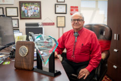 Ignacio School District Superintendent, Rocco Fuschetto was presented the Demont Award on Friday, May 7. This award is given to educational administrators who leave their district (of less than 1500 students) better than they found it. 