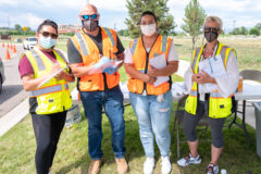 SunUte and Tribal Information Services staff were ready with paperwork and information for all community and tribal members who were participating in the two-day voluntary viral testing event for COVID-19 on Monday, July 19 at the Southern Ute Museum roundabout.  

 