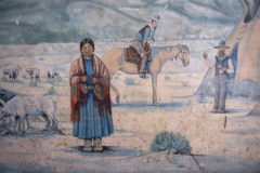 The Tribe’s Environmental Programs Division (EPD) continues to work with May/Burch to assist in the documentation and preservation of historic murals from the boarding school era, these Native American scenes date back to the early 1930’s located in currently vacant buildings throughout Tribal Campus.  