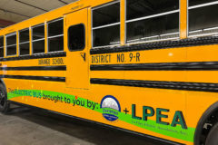 This is Colorado’s first vehicle-to-grid (V2G) enabled – electric school bus.  