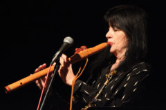 Musician and poet Joy Harjo performed at the Strater Hotel in Durango, Colo, in 2019.