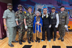 Members of the Southern Ute Veterans Association attend the Vietnam Veterans Day Powwow in Fort Duchesne, Utah, Friday, April 1 — Saturday, April 2. Color guards were posted by a combination of Southern Ute and Northern Ute all combat veterans as well as former Chairwoman Irene Cuch. 