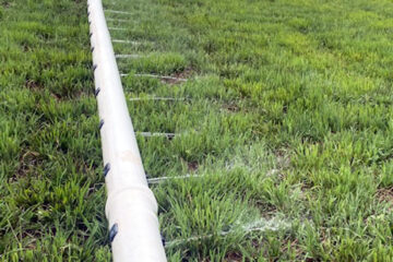Gated pipe delivers water with more control, but also relies on pressure to be effective.  