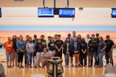 The Southern Ute Education Department hosted a bowling event for Native American students attending Ignacio, Bayfield, and Durango public schools on Wednesday, May 18 at the Rolling Thunder Lanes within the Sky Ute Casino Resort. Throughout the event, students had the chance to mingle with each other and share a meal provided by the Rolling Thunder Grill.  