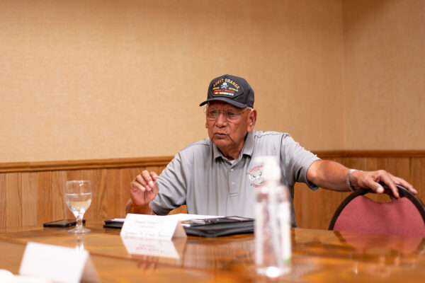 Howard Richards Sr., Commander of Southern Ute Veterans Associations, met with board members of the Colorado Division of Veterans Affairs, Thursday, June 2 at the DoubleTree Hilton Hotel in Durango, Colo. This meeting was held to discuss making more resources available to Southern Ute veterans as well as local Native and non-Native veterans in Southwest Colorado.  