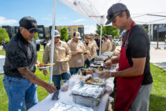 The Growth Fund held a barbecue at the Three Springs Plaza in Durango, Colo. in recognition of their commitment to environmental and human safety, Wednesday, Aug. 17. The lunch was catered by Serious Texas BBQ.  