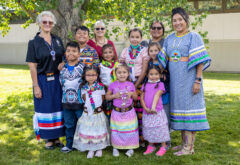 SUIMA celebrates our Nuuchiu heritage and encouraged the children to wear their regalia on “Fancy Fridays.” Students and staff are seen wearing ribbon skirts and ribbon shirts after Council’s welcome.   