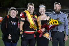 Ignacio seniors John Riepel and Trinity Crane were named Homecoming 2022 King and Queen during halftime of the Bobcats’ football game Friday night, Oct. 7, versus Center. Riepel had a game to remember, rushing for 285 yards (with five touchdowns, including a 95-yarder) on 19 carries, plus returning a kickoff 70 yards for another score.