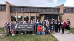  

The Southern Ute Indian Tribe received notice on Monday, April 3, the that the Tribal Health Department had been re-accredited by the AAAHC.  Staff from the Southern Ute Health Center came together for a group photo in recognition of the Tribal Health Department achieving this major accomplishment.  