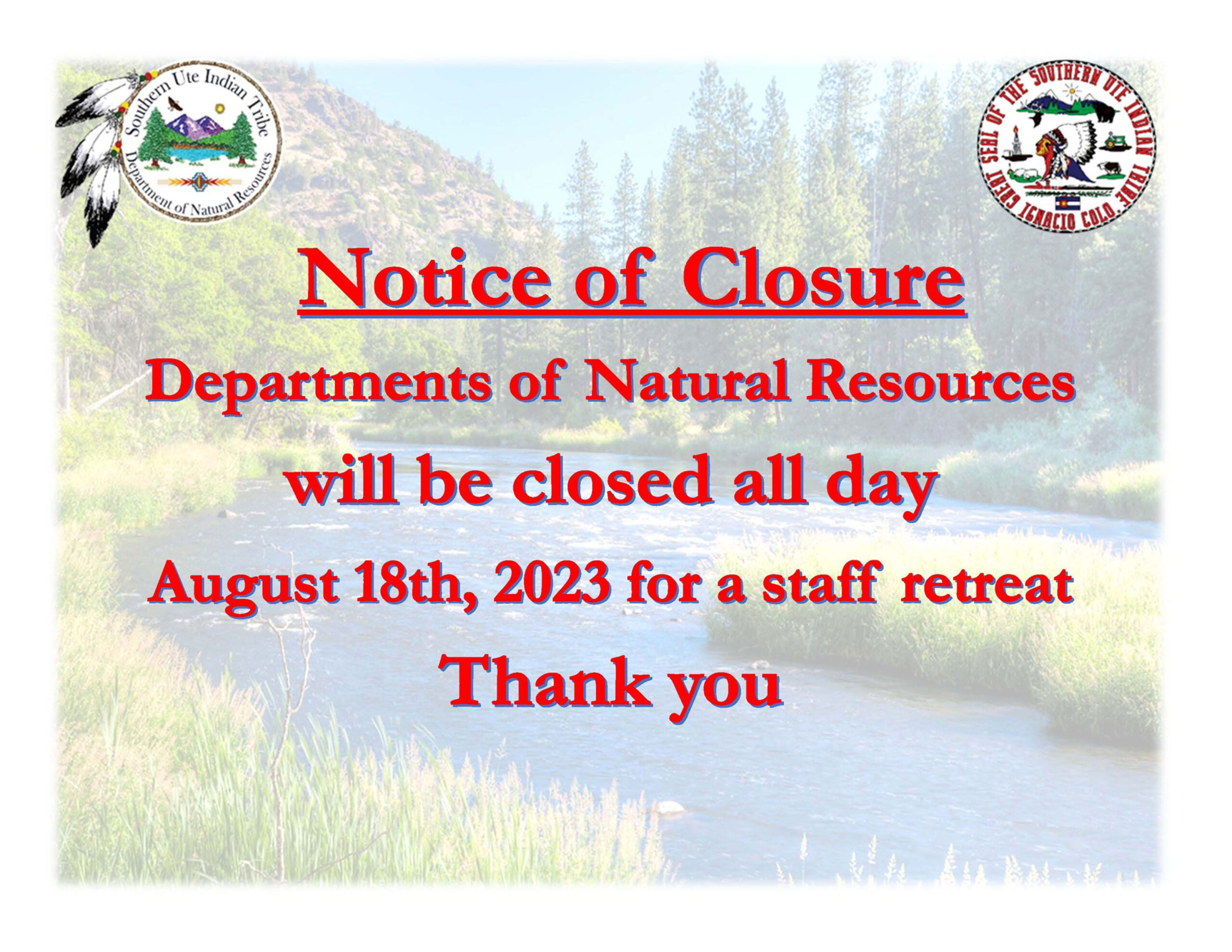 The Southern Ute Drum Southern Ute Dept. of Natural Resources Office