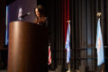 Thumbnail image of Shanan Campbell gives the eulogy for her father, at the Sky Ute Casino in Ignacio, Monday, April 13.